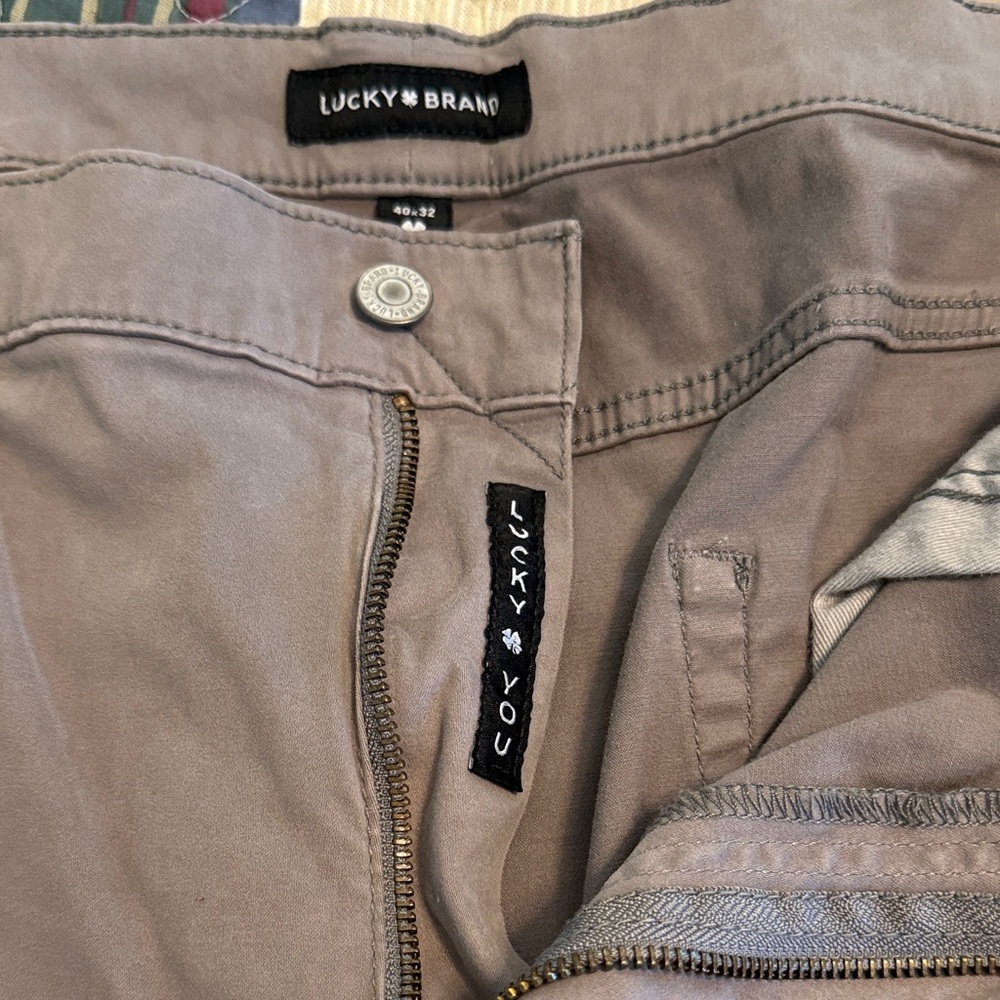 Lucky Brand Men's Taupe Straight-Leg Jeans